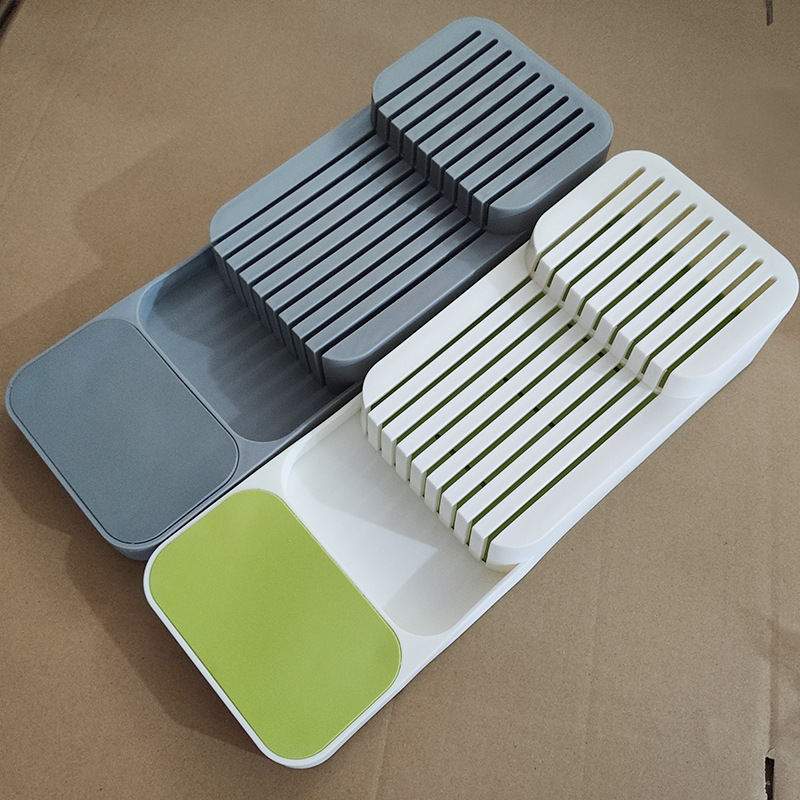 Factory Soup Spoon Knife and Fork Separated Storage Box Kitchen Finishing Drawer Tableware Tray Storage Organizing Box