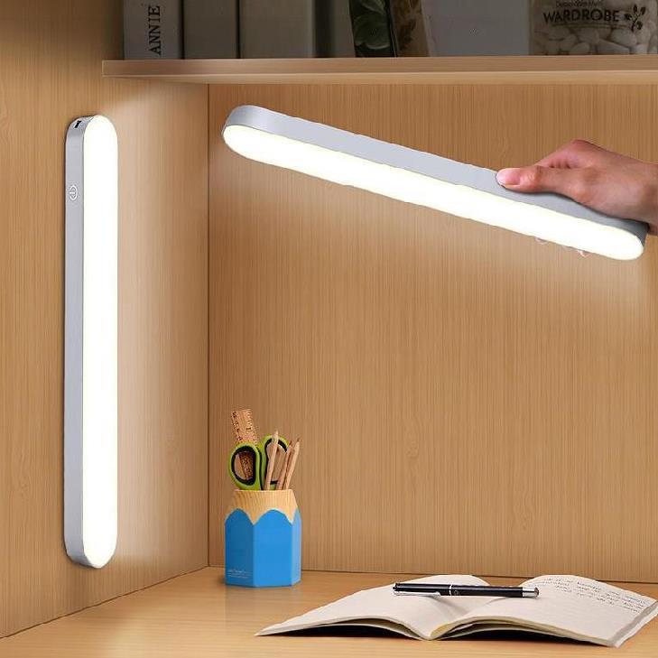 台灯磁吸宿舍可充电小学触摸式磁铁工作usb条形免打孔写字灯移动