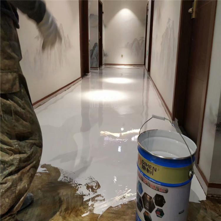 白色自流平地坪漆刮涂 高树脂水泥环氧油漆优质装修