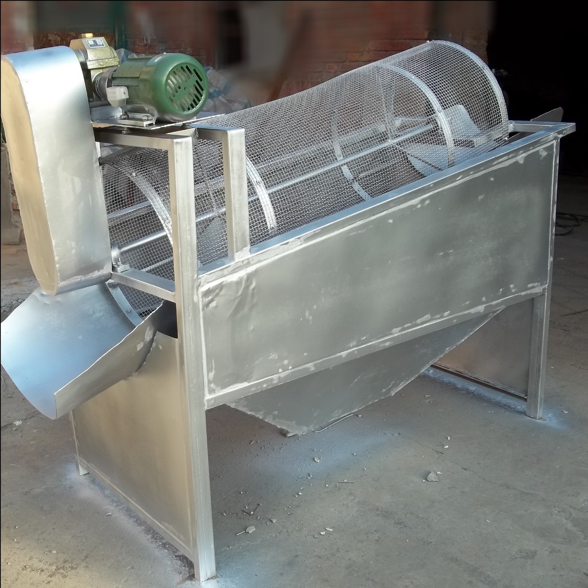 小型锯末滚筒筛 加工定制 木屑滚筒筛分机 刨花筛分设备 直销供应