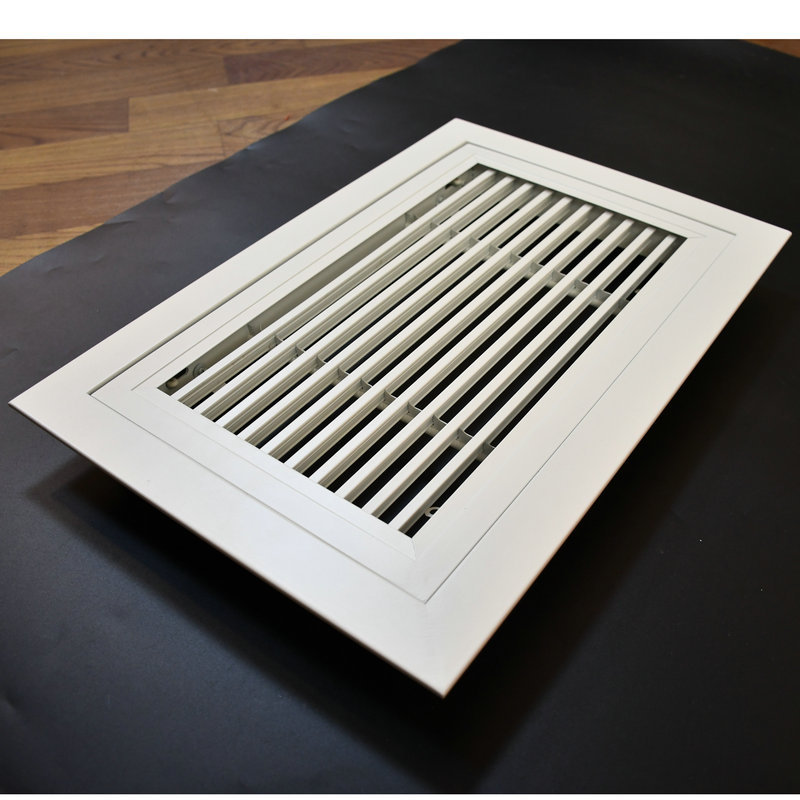 0度绞式回风口 定制铝合金双层条形风口 中央空调室内排通风口