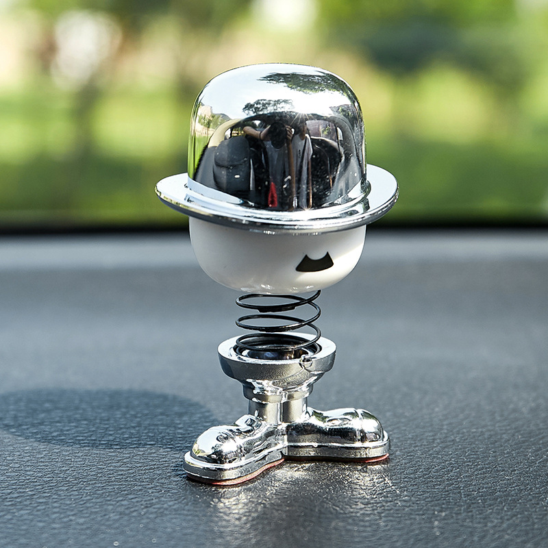 Supply Car Decoration Chaplin Shape Car Interior Shaking Head Ornament