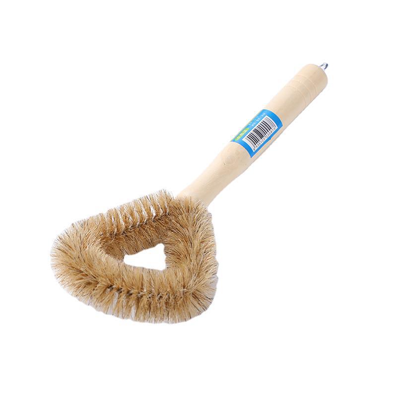 Hemp Fiber Non-Stick Oil Wooden Handle Wok Brush Bowl Brush Dish Brush Wok Brush Bowl Dish Cleaning Brush Two Yuan