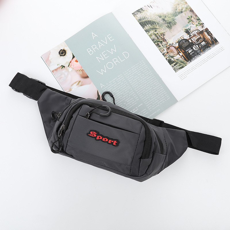 Cross-Border Hot Selling Men's Shoulder Messenger Bag Fashion Outdoor Sports Chest Bag Multi-Functional Portable Leisure Waist Bag Customization