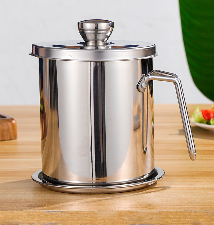 304不锈钢油壶厨房家用油罐带盖大容量油壶过滤油罐鹰钩嘴油壶