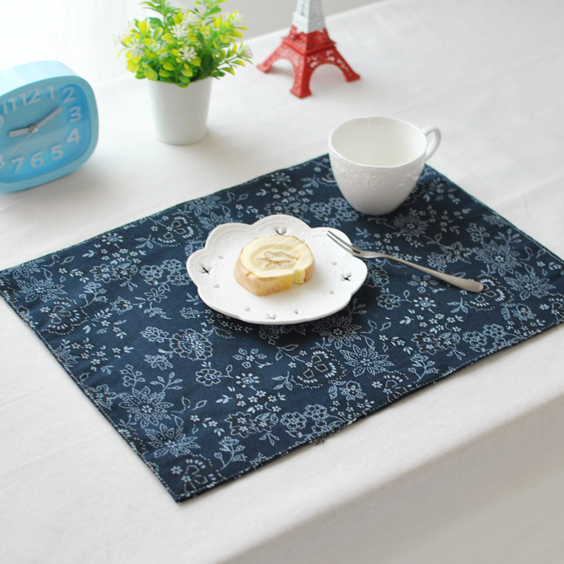 餐垫日式和风双层棉麻餐垫隔热垫餐桌垫布艺西餐垫碗垫杯垫防滑垫
