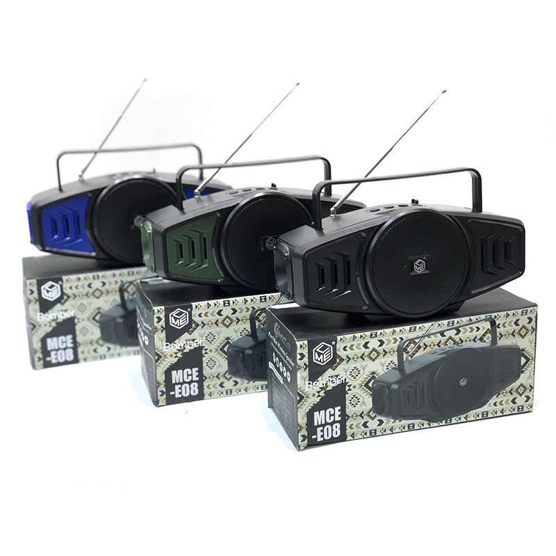 MCE-08 Bluetooth Audio Portable Card Antenna Radio Outdoor Dual Speaker Large Volume Dual Speaker Mini Speaker