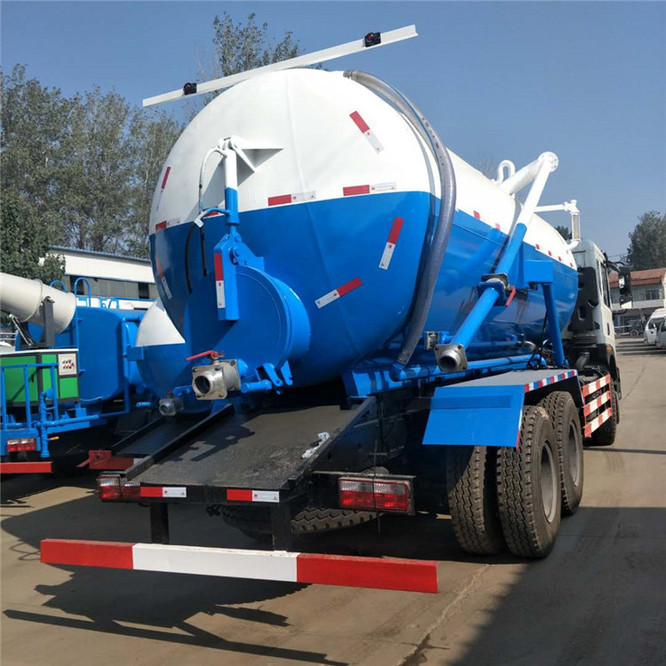 工程污水淤泥处理20吨吸污车 管道疏通冲洗高配置15方天锦吸污车