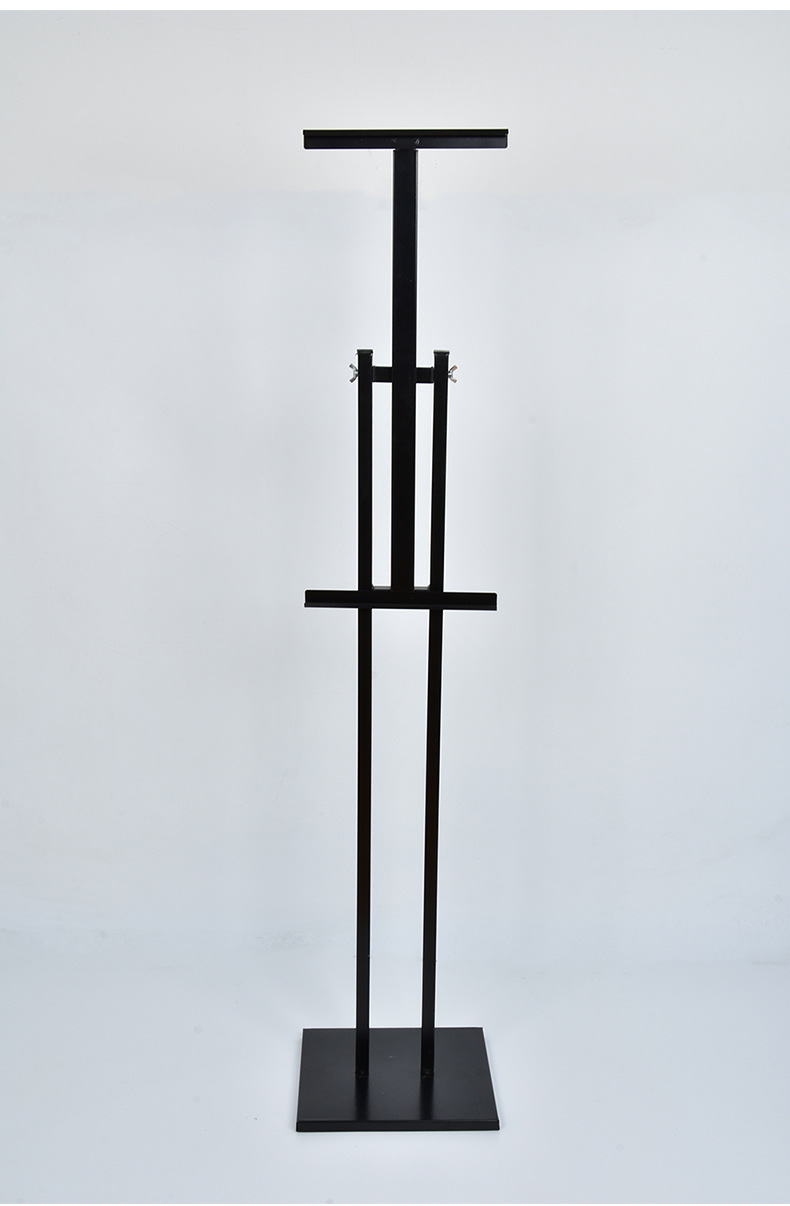 双面铁质kt板展架 双面可调支架 户外防风立式双面海报架-阿里巴巴