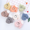 lovely Expression Chinese child winter keep warm glove ferret Flannel double-deck Plush thickening Embroidery halter Mittens Pack lovely Expression Chinese child winter keep warm glove ferret Flannel double-deck Plush thickening Embroidery halter Mittens Pack