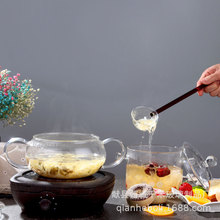 日式玻璃分茶勺长柄耐热分茶器泼油勺汤勺热油勺调料勺酒勺批发