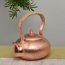 厂家直供2升加厚纯紫铜烧水壶电陶炉可用煮茶壶全手工仿古大容量