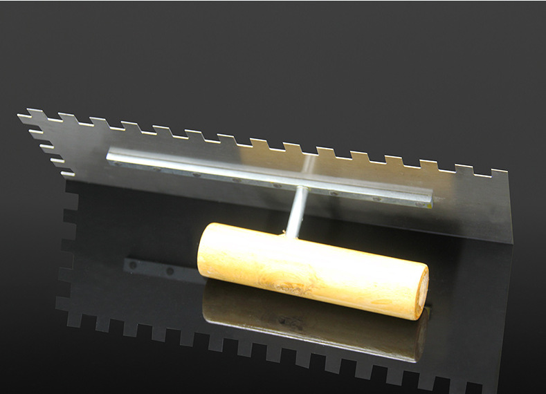 瓷砖胶贴瓷砖施工工具抹胶刀锯齿镘刀抹子锯齿刮板刮刀