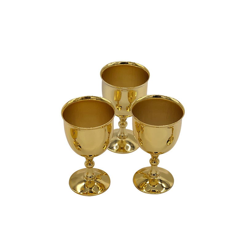 厂家直销 中式花雕酒杯 白酒杯 镀金 酒水杯 酒店 餐厅金银器餐具