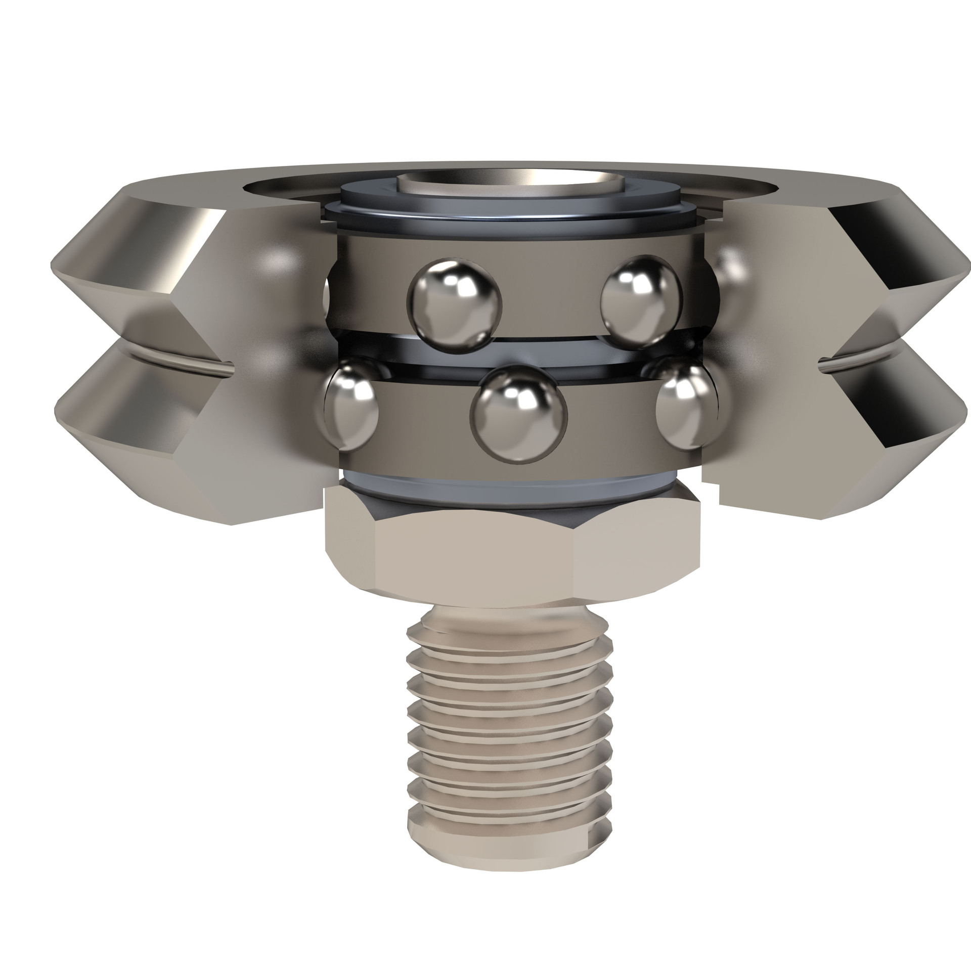 bwc 耐腐蚀 不锈钢带轴v形滚轮 v型滚轮 v型导轮v形导轮滚轮导轨