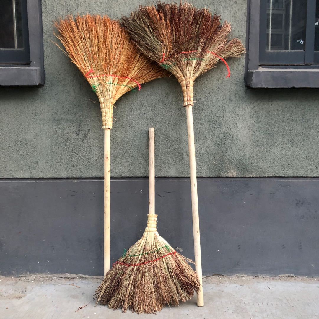 农家自制笤帚高粱苗扫把高粱扫把工厂家用老式笤帚保洁用品