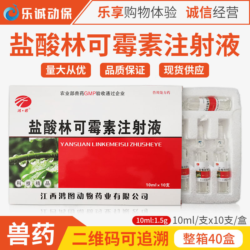 兽药盐酸林可霉素注射 液母猪牛羊产后感染弓形体链球菌肺炎兽用