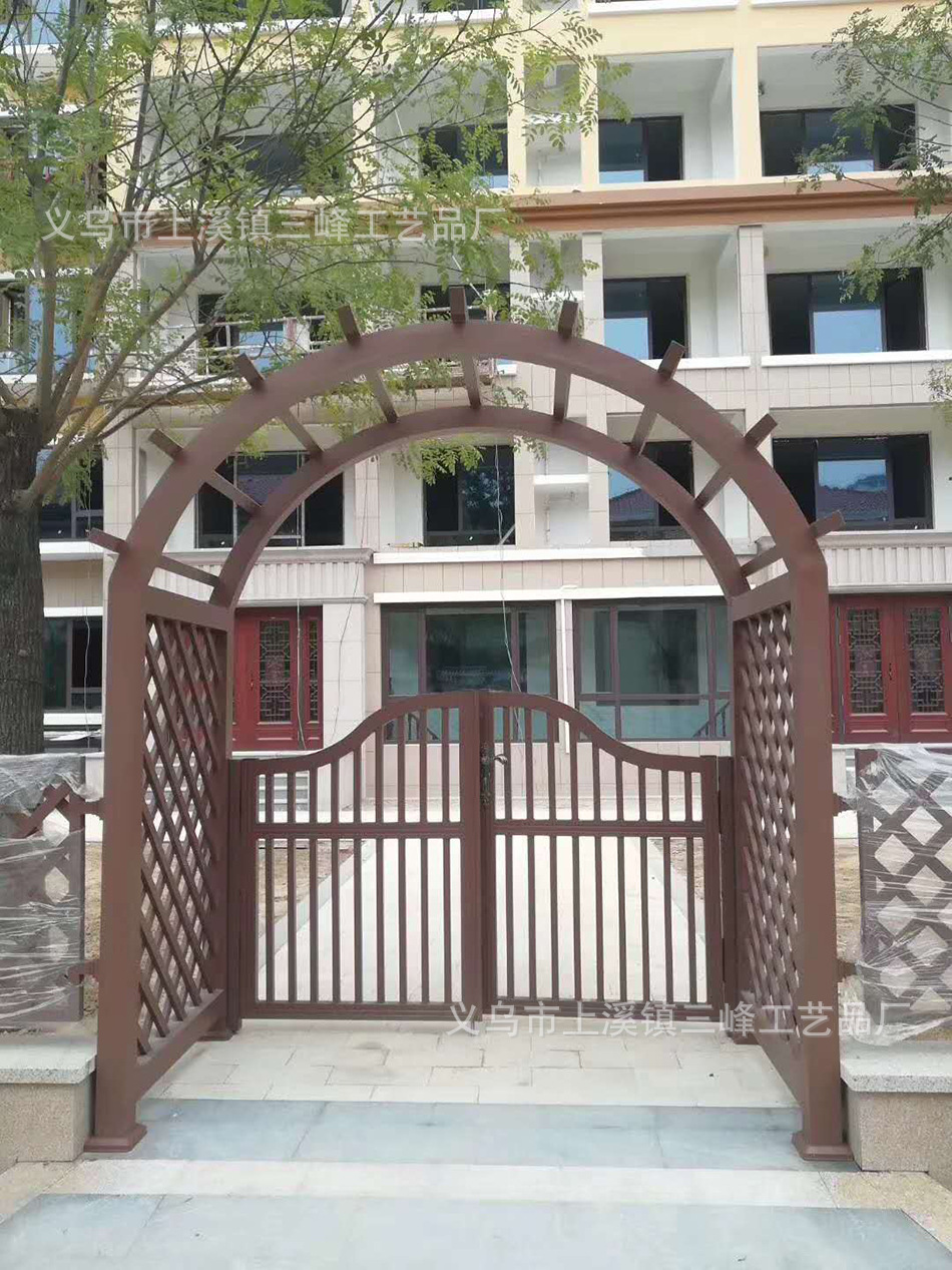 户外铝合金简易葡萄架庭院铝艺花架公园廊架长廊