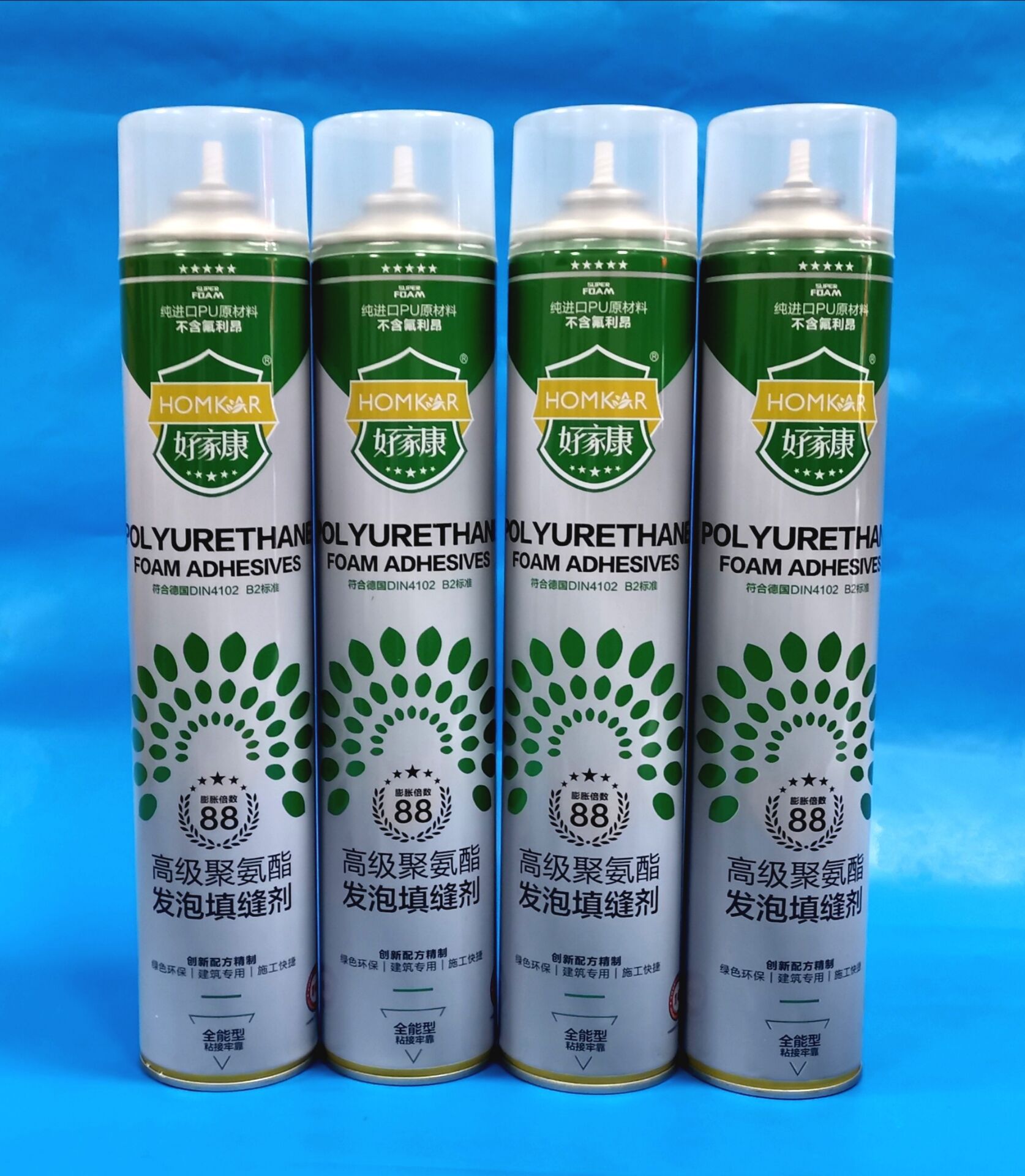 发泡胶发泡剂聚氨酯泡沫填缝剂 不锈钢泡沫胶750ml 600克