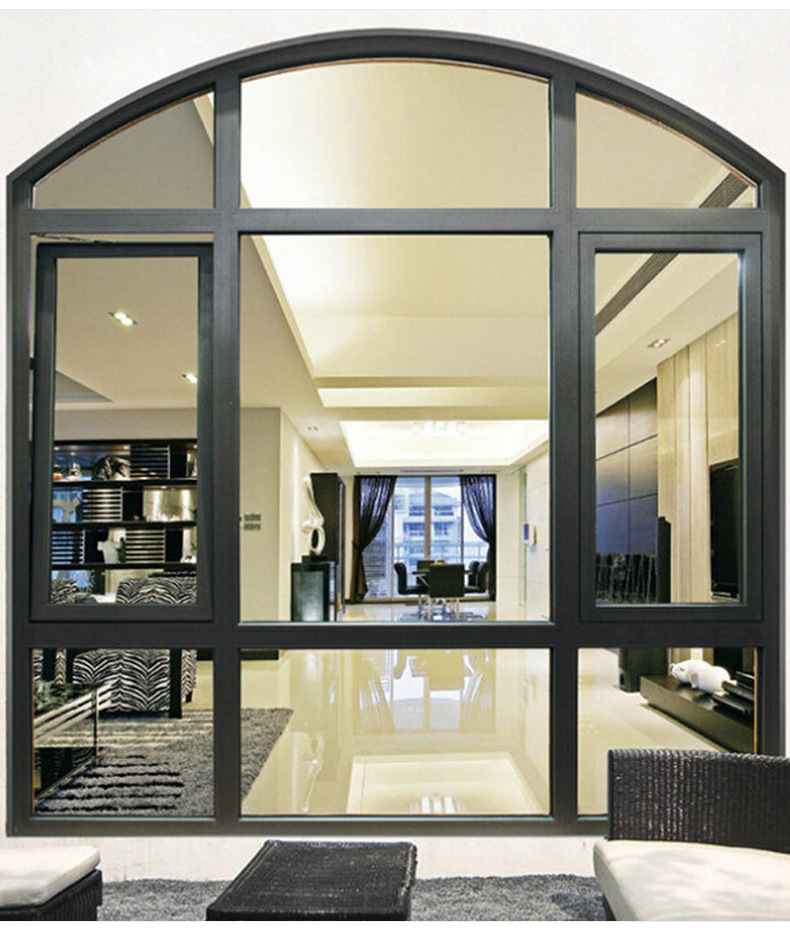 双鼎热销50平开窗外悬窗平开窗带门全屋定制 工程窗铝合金平开窗