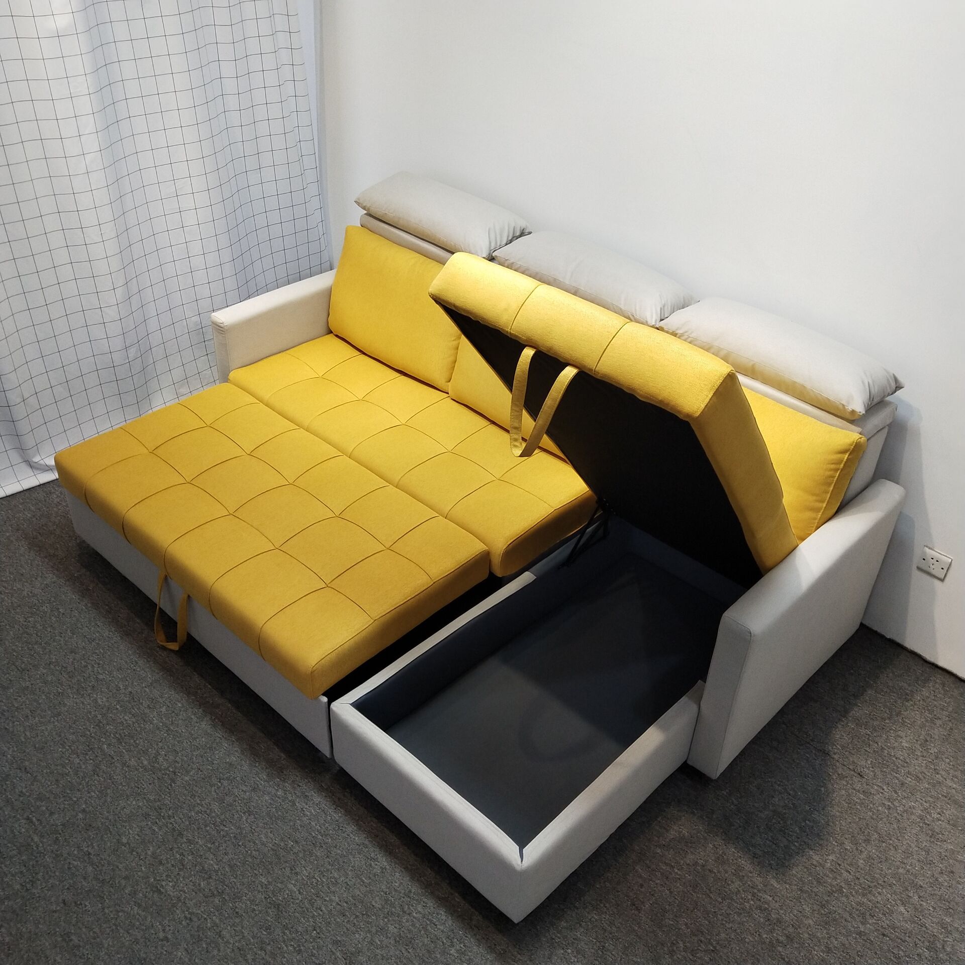 多功能沙发床小户型转角组合储物沙发公寓民宿外贸出口沙发床两用