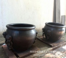 全铜仿故宫缸厂家 河北唐县铜雕厂 现货销售铸铜大缸 铜水缸