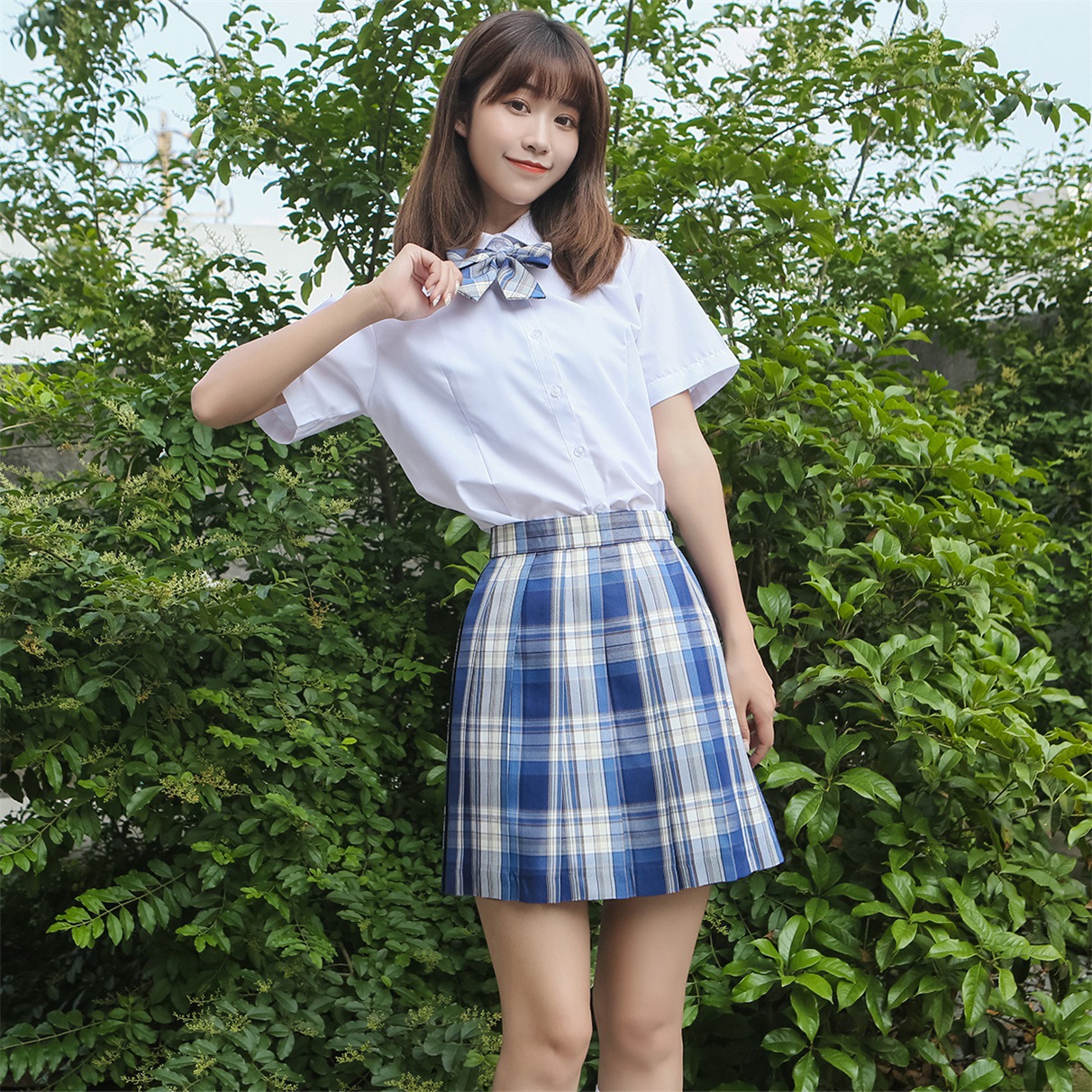 兔姬舍咩啊jk百褶裙兔缝缝原创格子裙制服裙学院风日系短裙软妹正