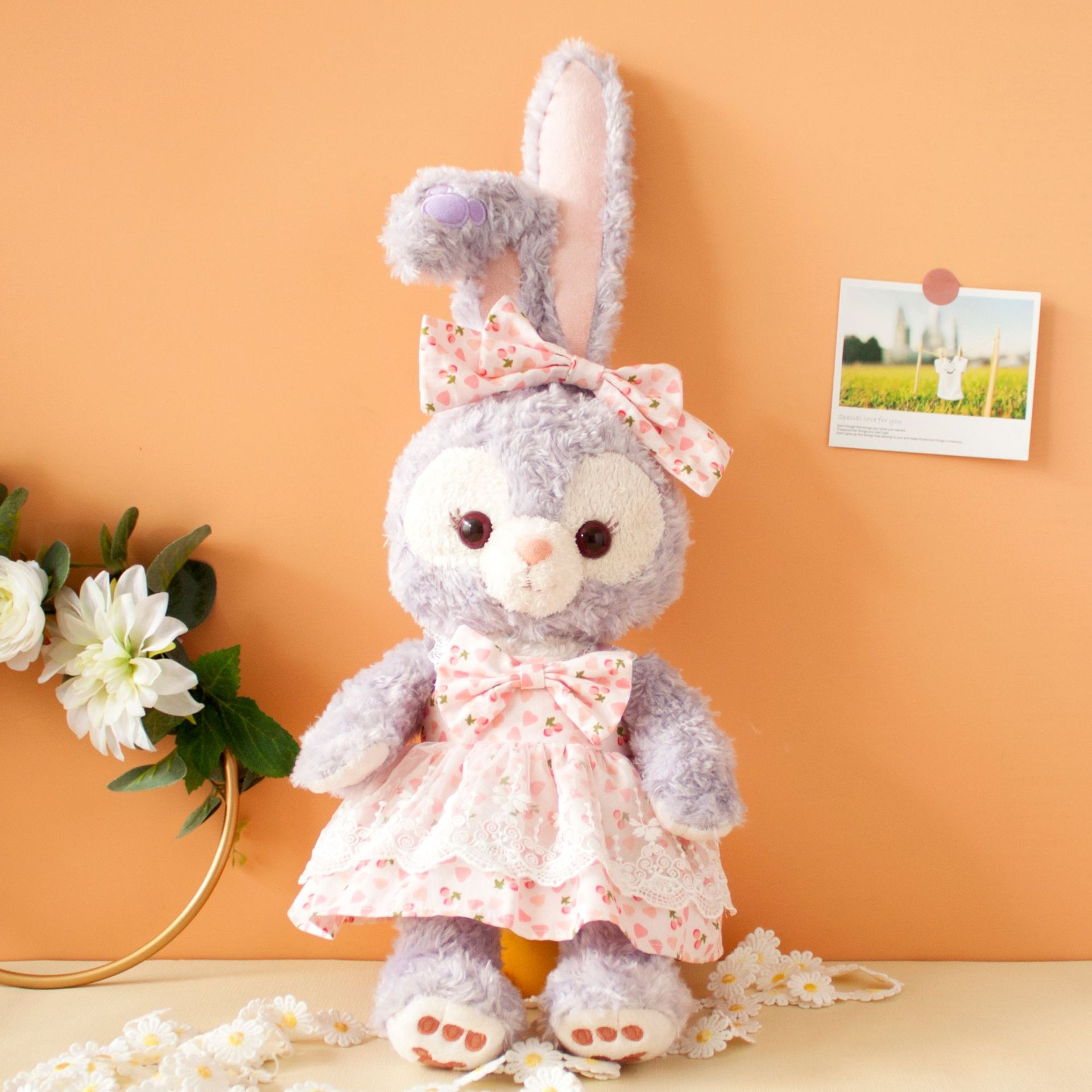 粉色西瓜裙星黛露娃娃衣服着替stella芭蕾兔毛绒公仔玩具换装娃衣