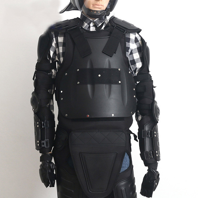 【兵途】防暴服 防护全身盔甲 黑色阻燃防暴防护安保装备