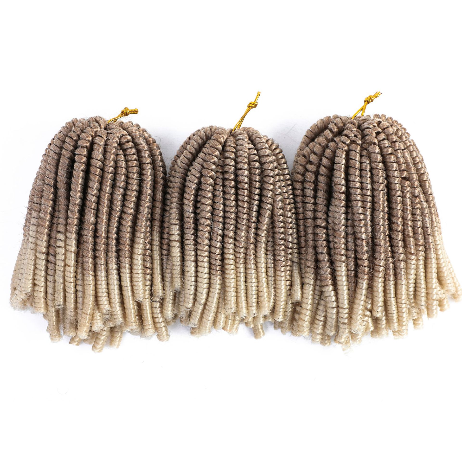 欧美假发亚马逊热款springtwist爆炸弹簧曲化纤假发钩针发