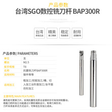 台湾SGO数控铣刀杆1135直角16R0.8铣刀杆300R加工中心CNC数控刀具