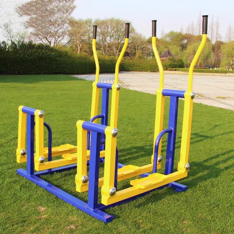 鹏益直销室外健身器材户外路径双位平步机双人漫步机公园体育设备-阿