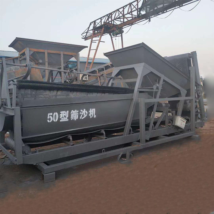 建筑工地定做 50型筛沙机 沙场定制大型筛沙机 可做滚筒型 震动型