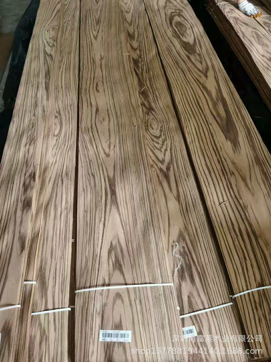 非洲大斑马木皮贴面板 小斑马山纹木饰面 南美斑马涂装木皮板