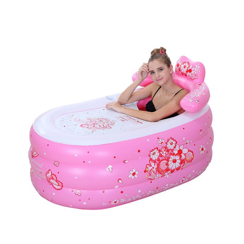 爆款折叠充气浴盆家用大号折叠浴桶泡澡桶充气保暖浴缸厂家直销