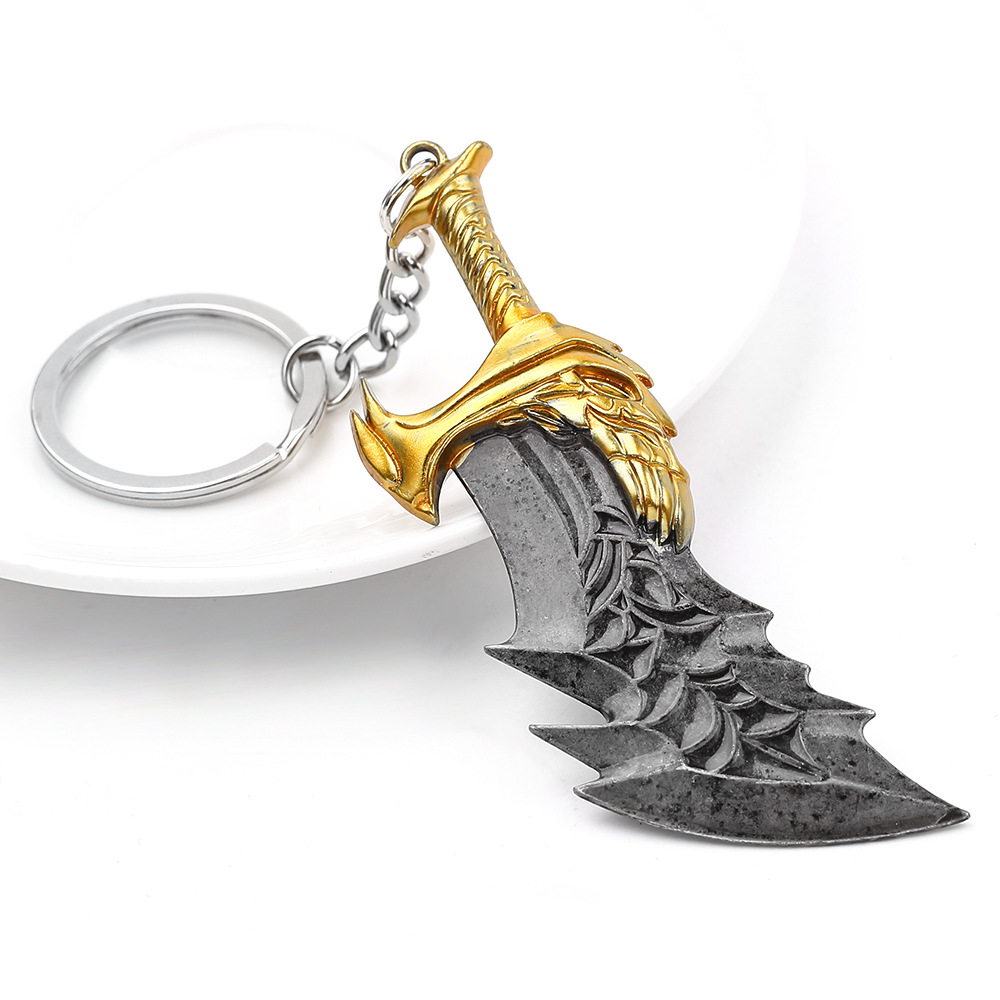 战神奎爷武器模型大刀钥匙扣 god of war混沌之刃钥匙扣