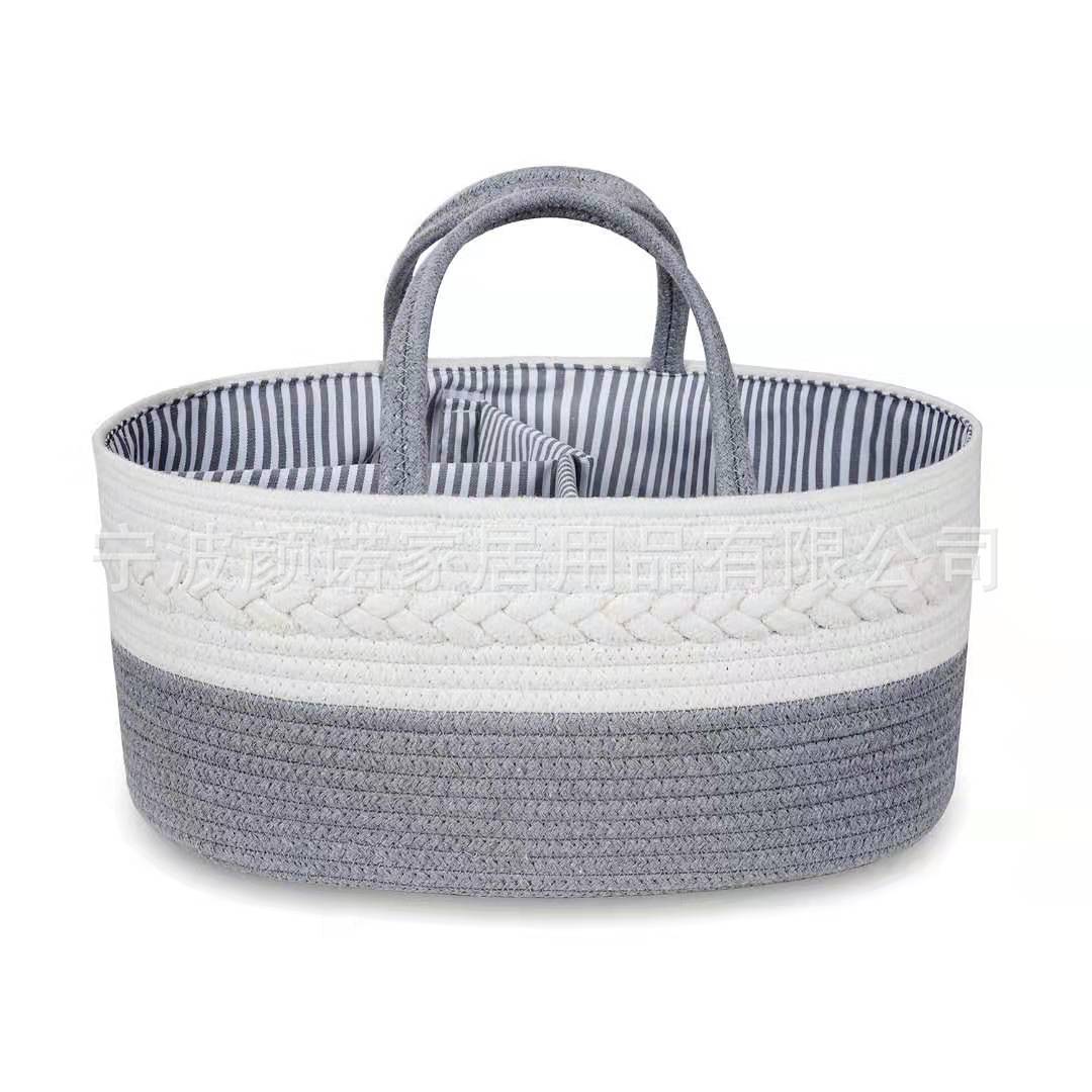 Spot Multi-Purpose Portable Mummy Bag Cotton String Diaper Bag Diapers Pouch Baby Baby Diapers Storage Basket