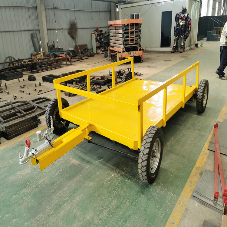 平板拖车厂区转运牵引平板拖车设备液压撞刹平板拖车厂家现货