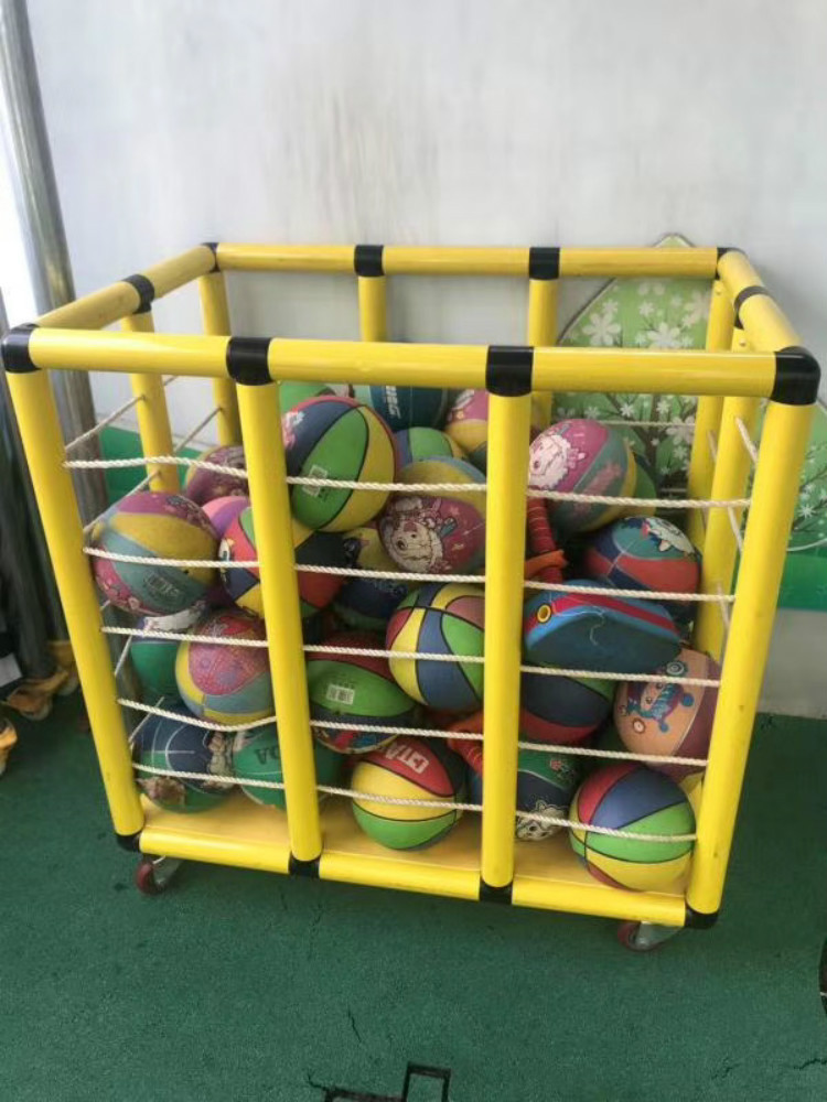 篮球框球加收纳篮收纳框放篮球架子放球用品收纳篮幼儿园置球架