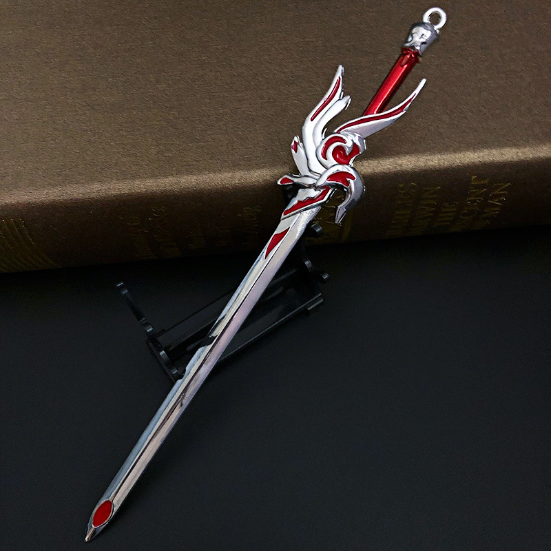李白凤求凰的剑金属武器模型未开刃21cm游戏周边摆件玩具
