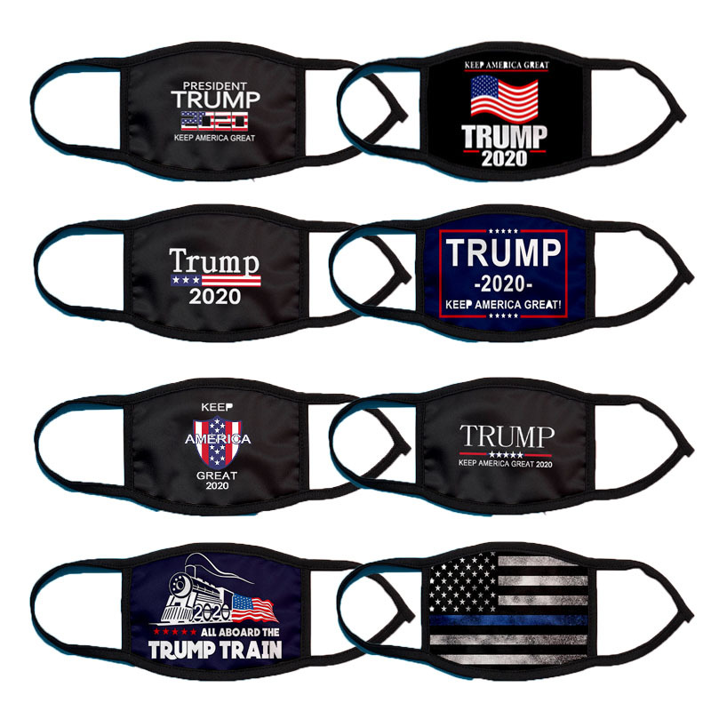 川普2020trump成人口罩美国国旗数码印花3d冰丝透气口罩现货-阿里巴巴