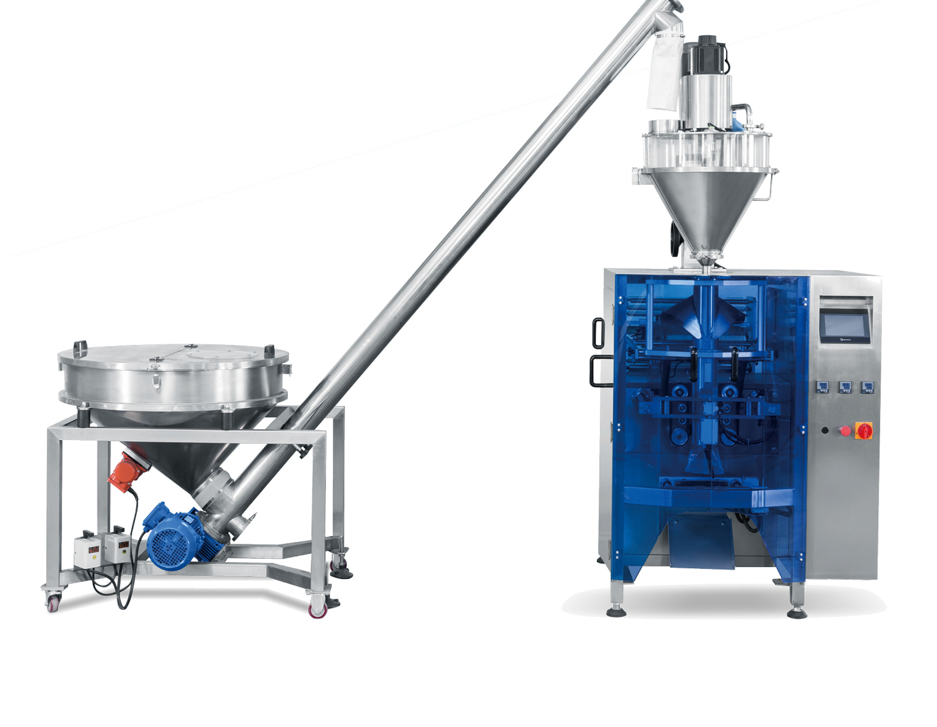 浩铭达 全自动上料称量腌料粉包装机 立式调味粉打包 粉末包装机-阿里