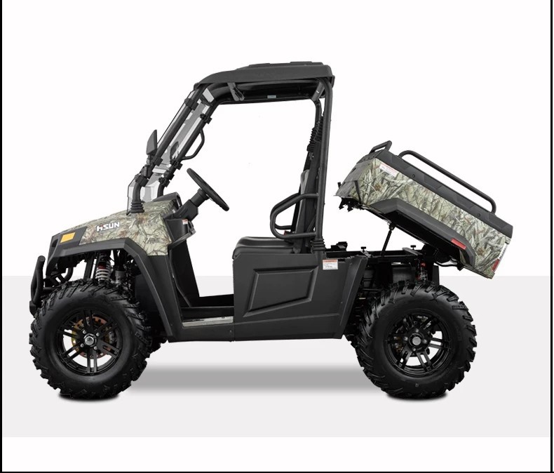 utv全地形车电动四轮摩托车方向盘沙滩车山地成 双人代步车卡丁车