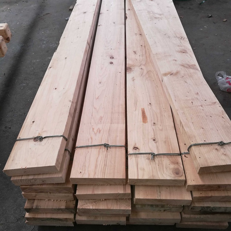 工厂直供工地木跳板脚手架木板花旗铁杉辐射松建筑木跳板定制加工