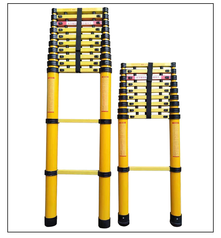 绝缘梯鱼竿梯伸缩梯玻璃钢电工用绝缘梯竹节梯升降电力电工梯-阿里巴