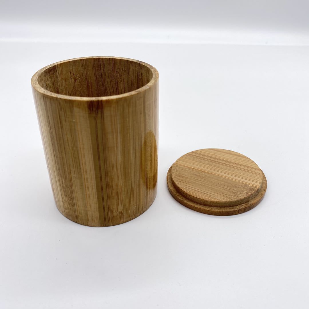 厂家直销 橡胶木榉木竹制品竹筒竹圆筒竹制工艺品竹木杯架竹木架