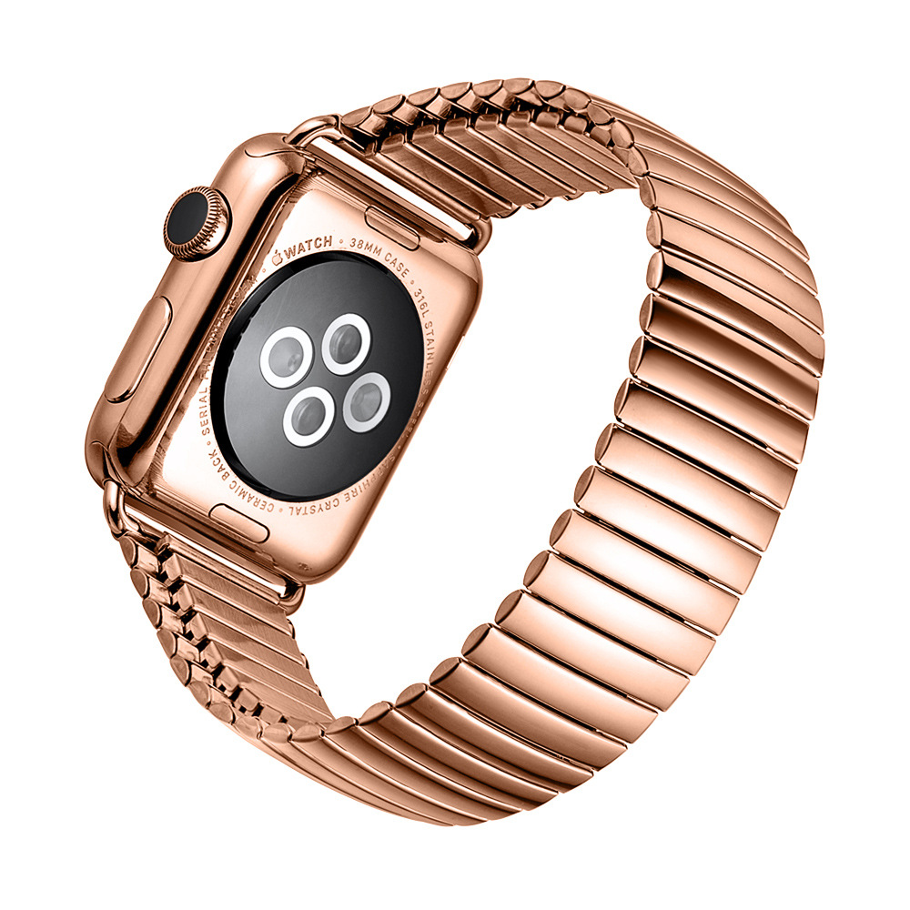 适用apple watch series6 se苹果手表表带弹簧表带弹力可伸缩表带
