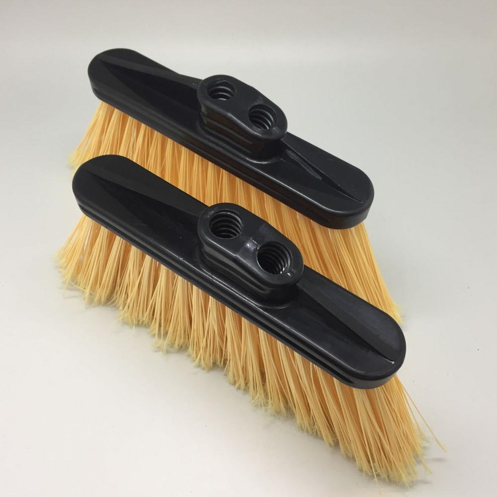 塑料扫把双孔扫把头替换软硬毛扫把家用扫帚劳保工厂批发