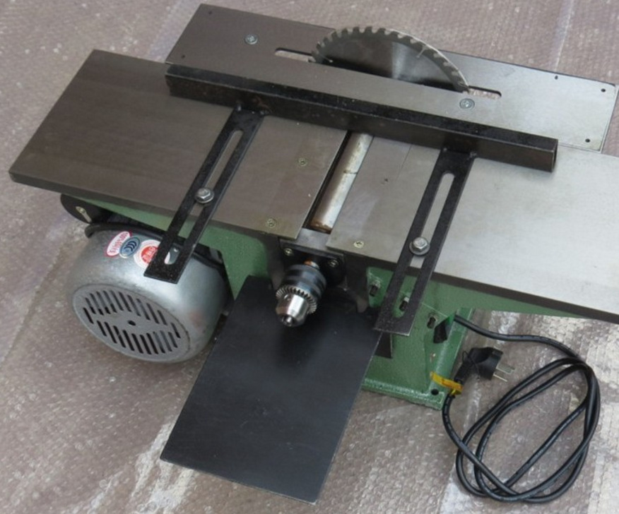 新款钻床工业级机械多用电刨刨木机 三合一刨板机 平刨台锯电刨子