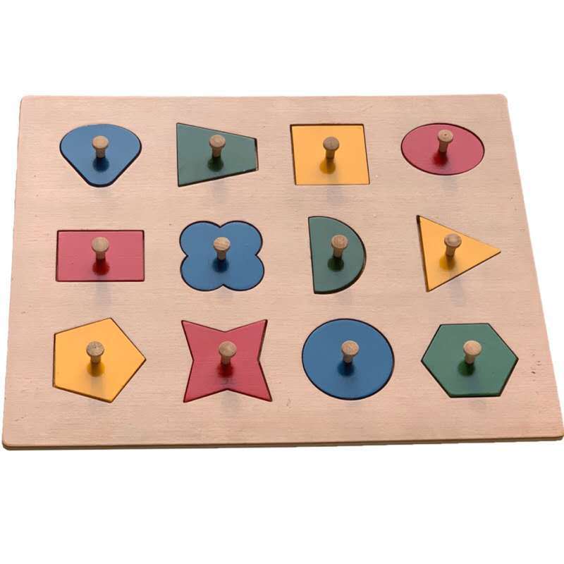 认知图形插板作业疗法康复器材感知认知训练动物插板几何图形插板